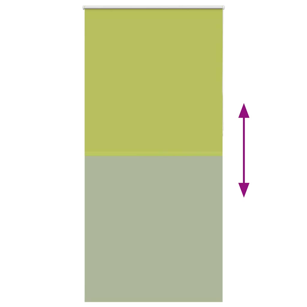 vidaXL Verdunkelungsrollo Grün 90x210 cm Stoffbreite 85,7 cm Polyester