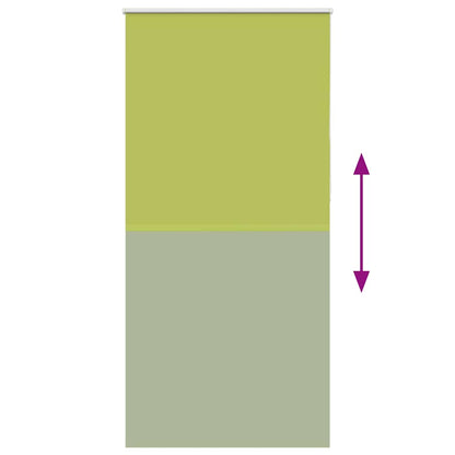 vidaXL Verdunkelungsrollo Grün 90x210 cm Stoffbreite 85,7 cm Polyester