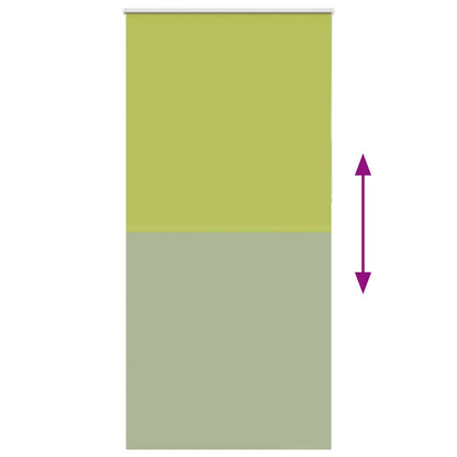 vidaXL Verdunkelungsrollo Grün 110x210cm Stoffbreite 105,7cm Polyester
