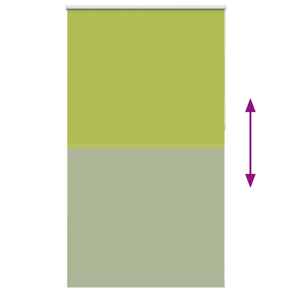 vidaXL Verdunkelungsrollo Grün 120x210cm Stoffbreite 116,6cm Polyester