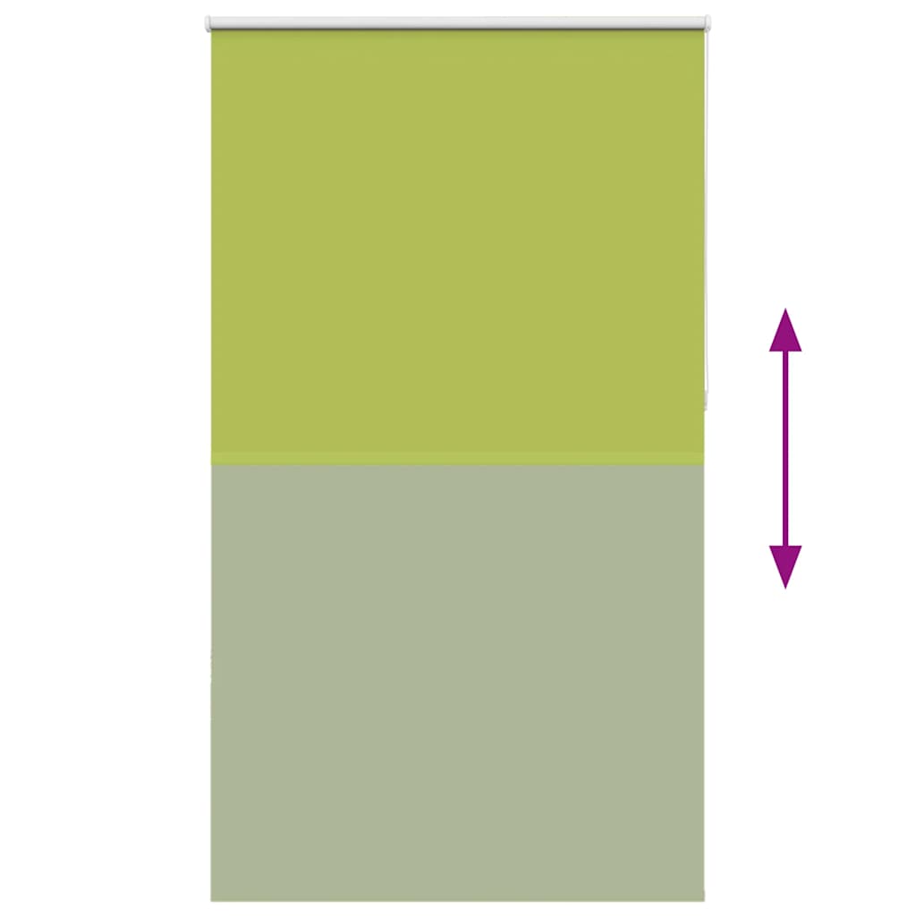 vidaXL Verdunkelungsrollo Grün 125x210cm Stoffbreite 121,6cm Polyester
