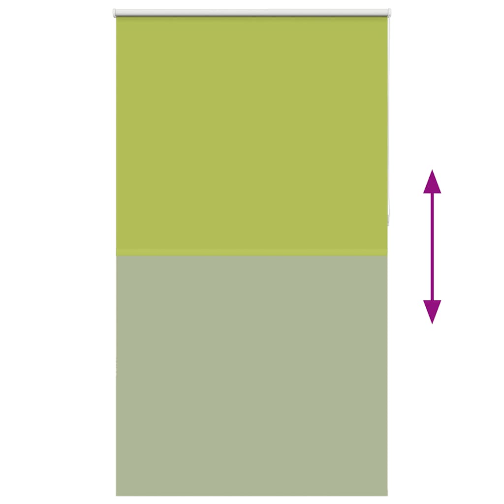 vidaXL Verdunkelungsrollo Grün 140x210cm Stoffbreite 136,6cm Polyester
