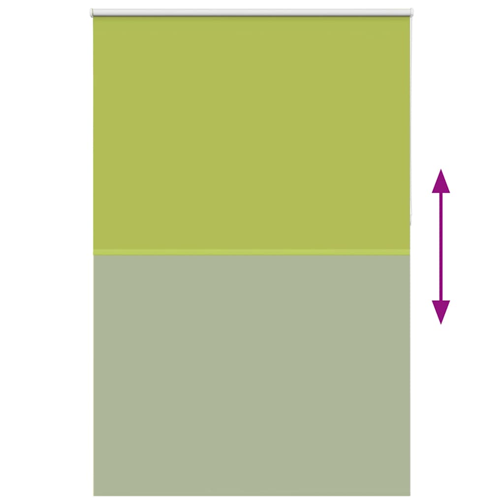 vidaXL Verdunkelungsrollo Grün 160x210cm Stoffbreite 156,6cm Polyester