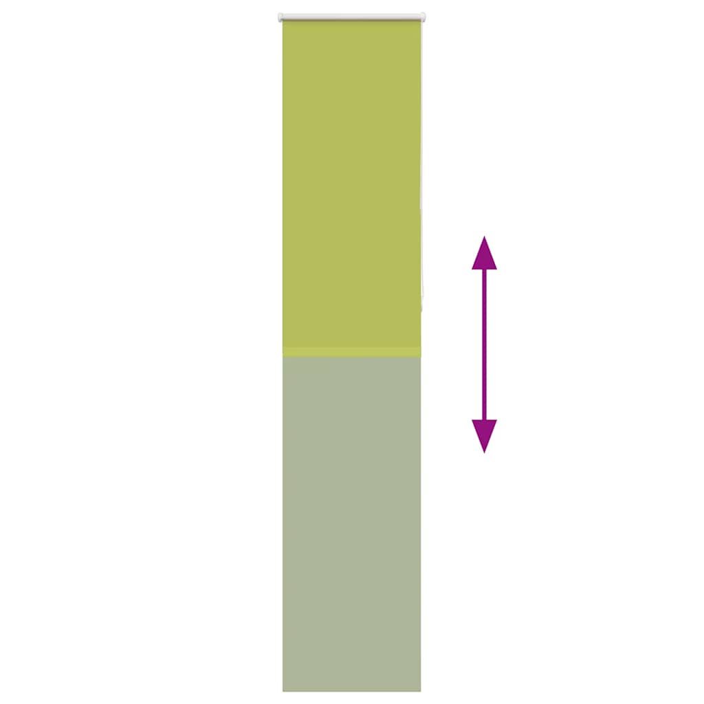 vidaXL Verdunkelungsrollo Grün 40x230 cm Stoffbreite 35,7 cm Polyester