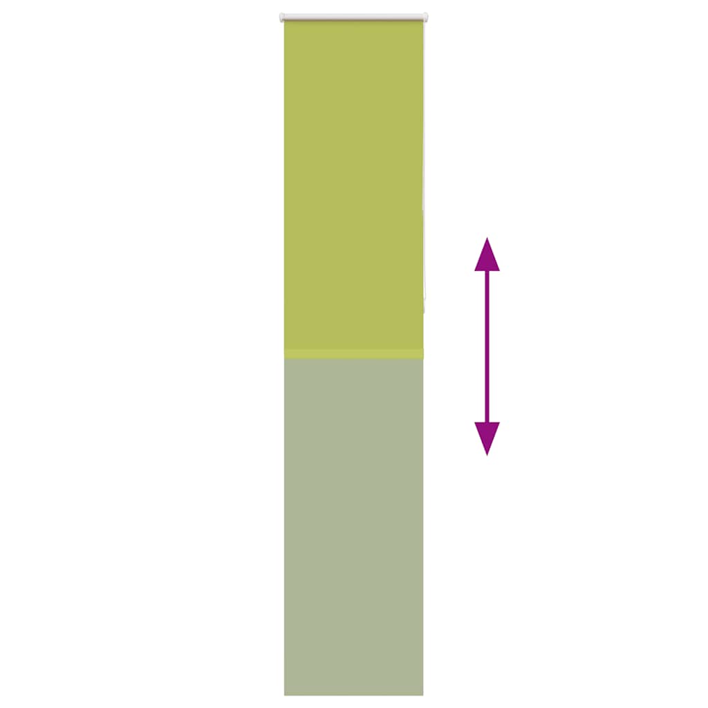 vidaXL Verdunkelungsrollo Grün 55x230 cm Stoffbreite 50,7 cm Polyester