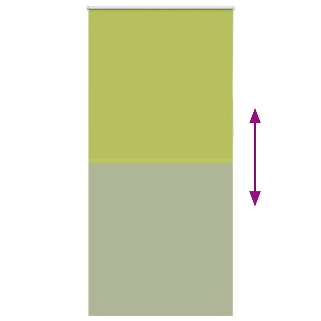 vidaXL Verdunkelungsrollo Grün 110x230cm Stoffbreite 105,7cm Polyester