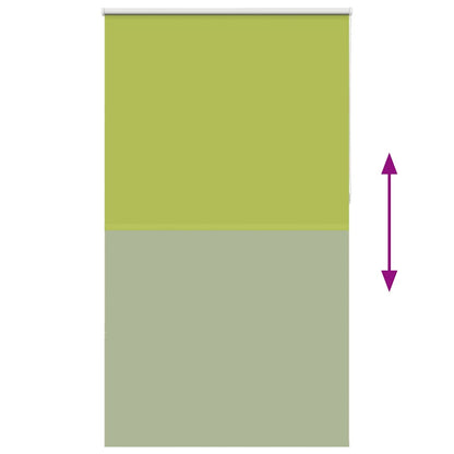 vidaXL Store occultant Vert 120 x 230 cm Largeur du tissu 116,6 cm Polyester