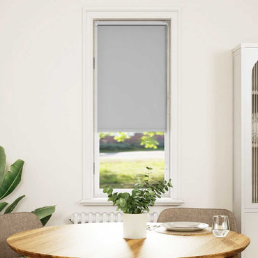 vidaXL Verdunkelungsrollo Hellgrau 40x130 cm Stoffbreite 35,7 cm