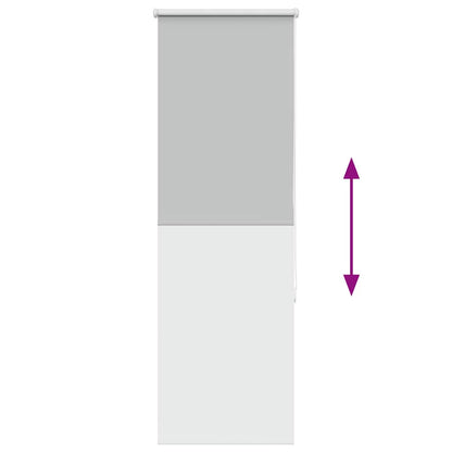 vidaXL Verdunkelungsrollo Hellgrau 55x130 cm Stoffbreite 50,7 cm