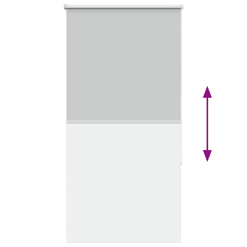 vidaXL Verdunkelungsrollo Hellgrau 75x130 cm Stoffbreite 70,7 cm