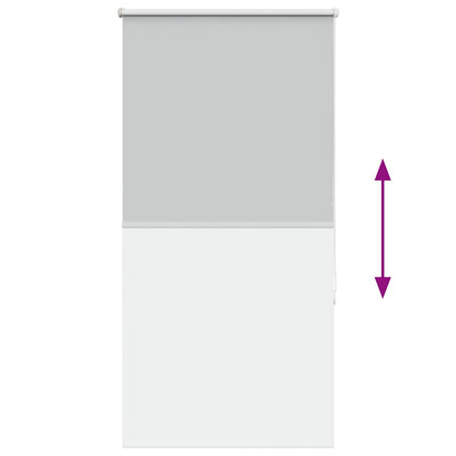 vidaXL Verdunkelungsrollo Hellgrau 90x130 cm Stoffbreite 85,7 cm