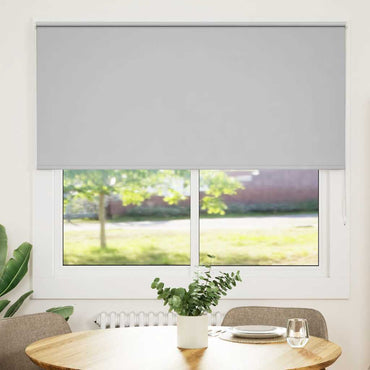vidaXL Verdunkelungsrollo Hellgrau 145x130cm Stoffbreite 141,6cm
