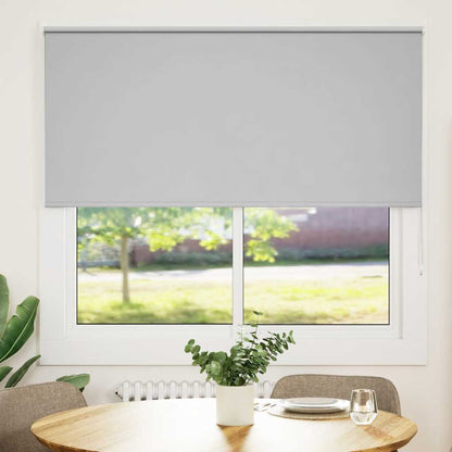 vidaXL Verdunkelungsrollo Hellgrau 145x130cm Stoffbreite 141,6cm