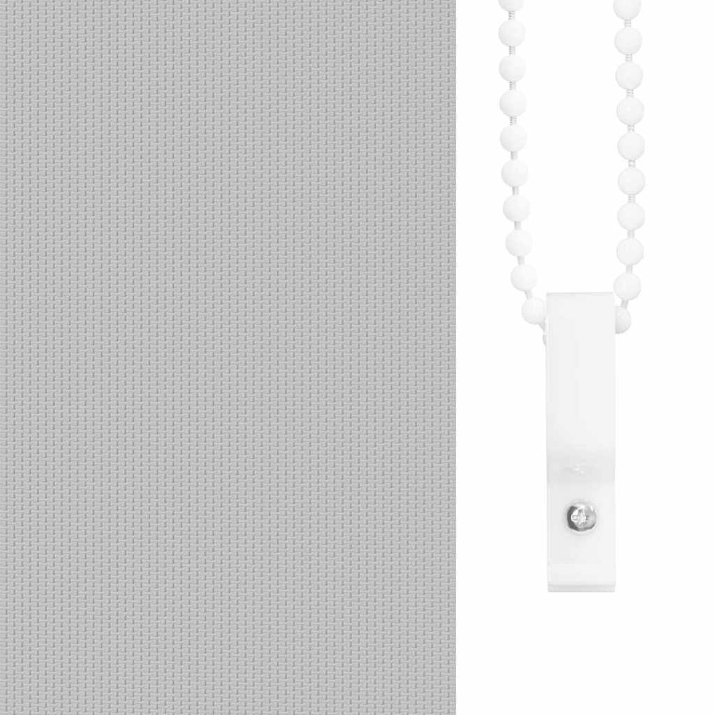 vidaXL Verdunkelungsrollo Hellgrau 145x130cm Stoffbreite 141,6cm