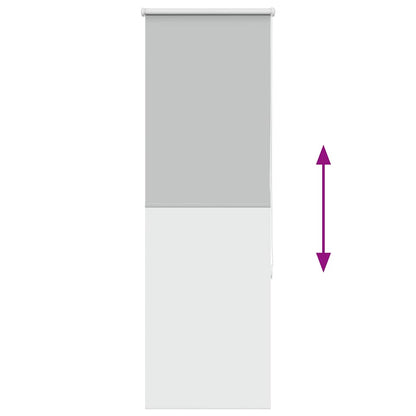 vidaXL Verdunkelungsrollo Hellgrau 55x150 cm Stoffbreite 50,7 cm