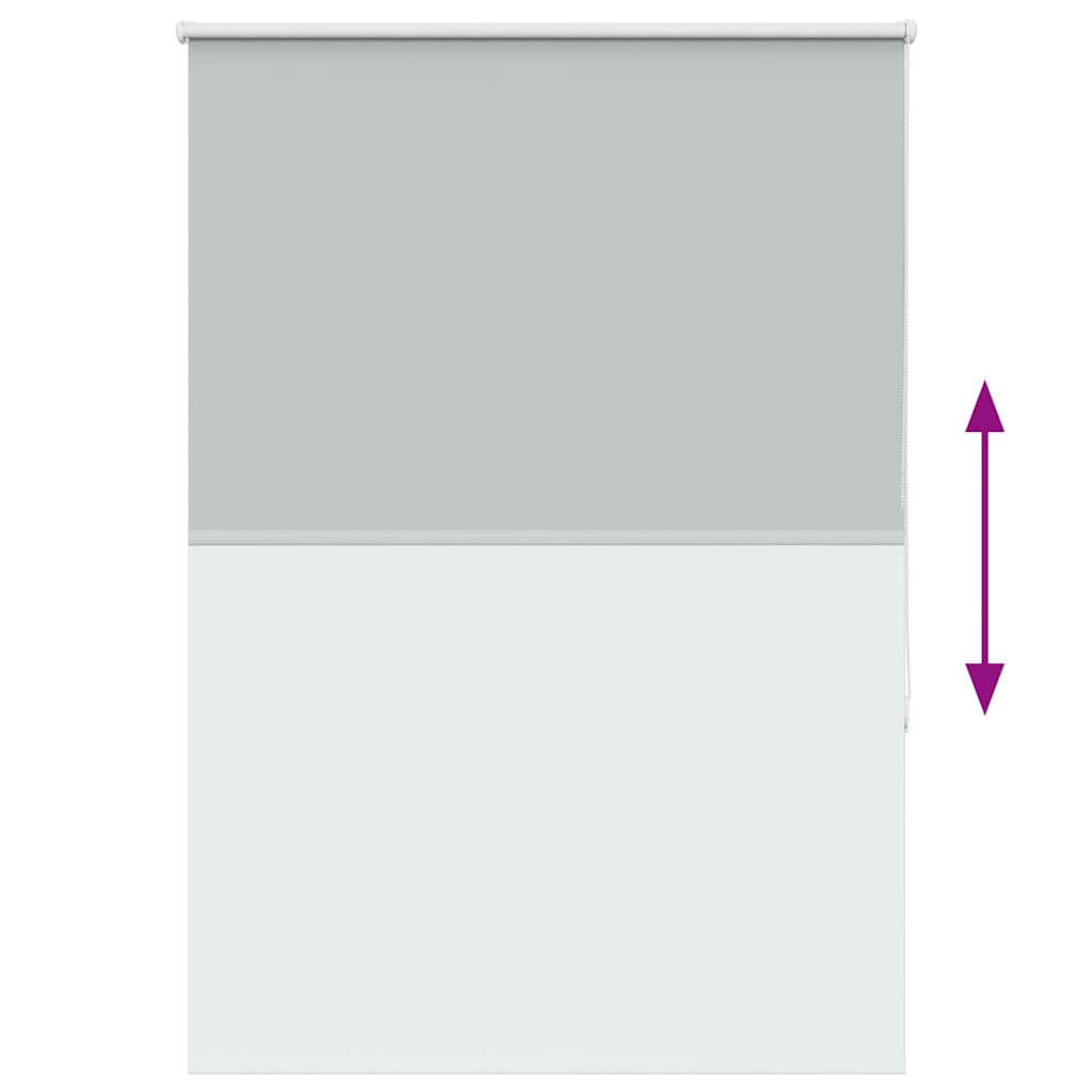 vidaXL Verdunkelungsrollo Hellgrau 90x150 cm Stoffbreite 85,7 cm