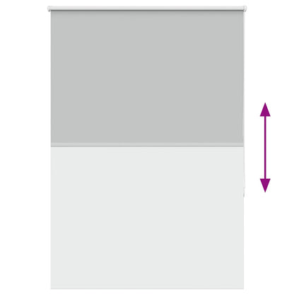 vidaXL Verdunkelungsrollo Hellgrau 90x150 cm Stoffbreite 85,7 cm