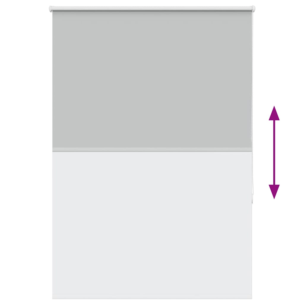 vidaXL Verdunkelungsrollo Hellgrau 95x150 cm Stoffbreite 90,7 cm