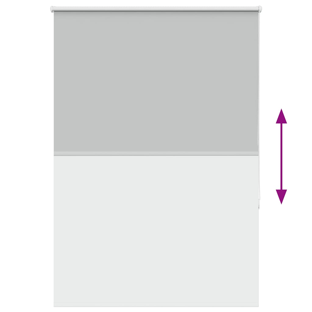 vidaXL Verdunkelungsrollo Hellgrau 100x150cm Stoffbreite 95,7 cm