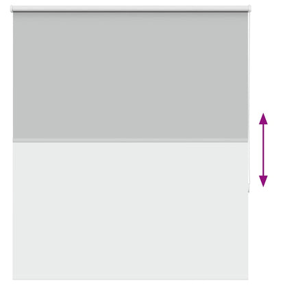 vidaXL Verdunkelungsrollo Hellgrau 120x150cm Stoffbreite 116,6cm