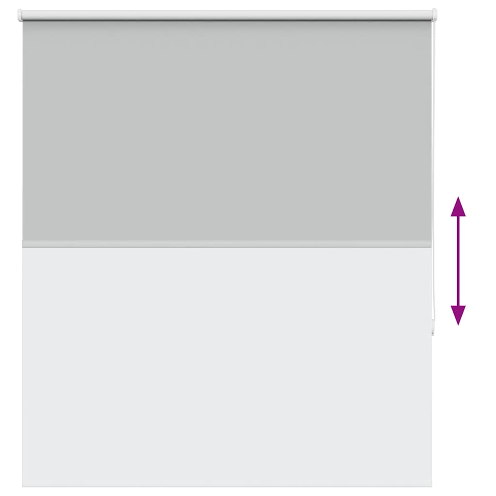 vidaXL Verdunkelungsrollo Hellgrau 130x150cm Stoffbreite 126,6cm