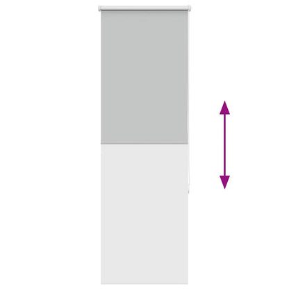 vidaXL Verdunkelungsrollo Hellgrau 60x175 cm Stoffbreite 55,7 cm