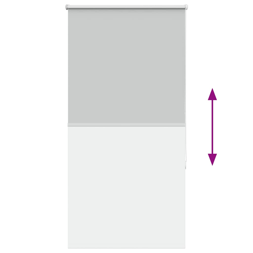 vidaXL Verdunkelungsrollo Hellgrau 75x175 cm Stoffbreite 70,7 cm