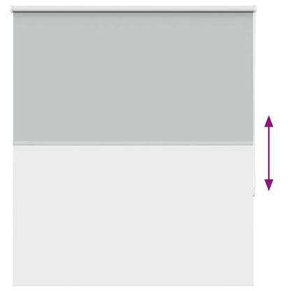 vidaXL Store occultant Gris clair 130x175 cm Largeur du tissu 126,6 cm