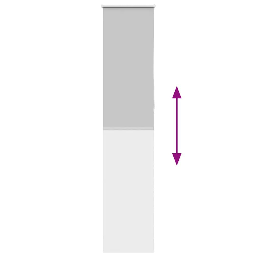 Verdunkelungsrollo Hellgrau 45x210 cm Stoffbreite 40,7 cm