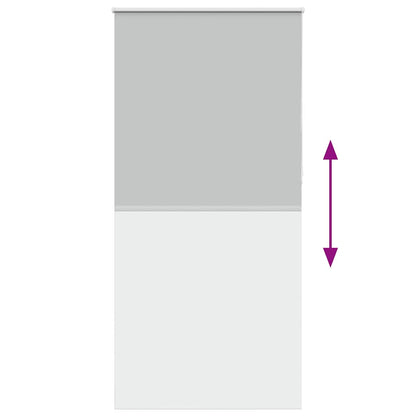 Verdunkelungsrollo Hellgrau 90x210 cm Stoffbreite 85,7 cm