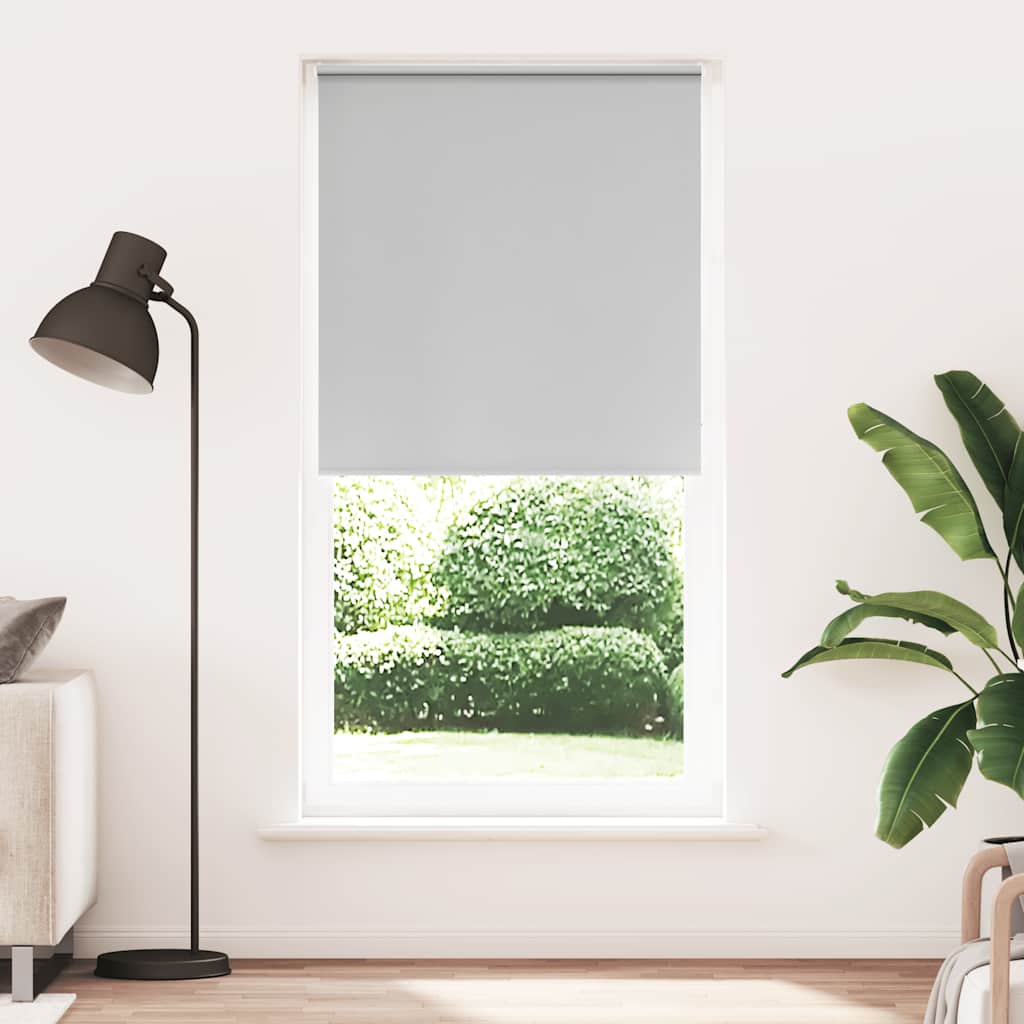 vidaXL Verdunkelungsrollo Hellgrau 110x210cm Stoffbreite 105,7cm