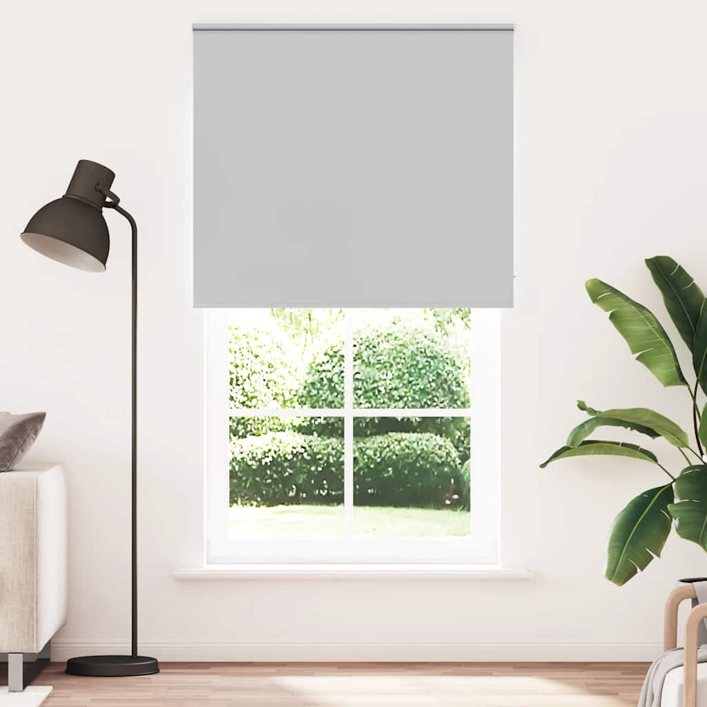 vidaXL Verdunkelungsrollo Hellgrau 120x210cm Stoffbreite 116,6cm