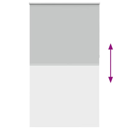 vidaXL Verdunkelungsrollo Hellgrau 130x210cm Stoffbreite 126,6cm