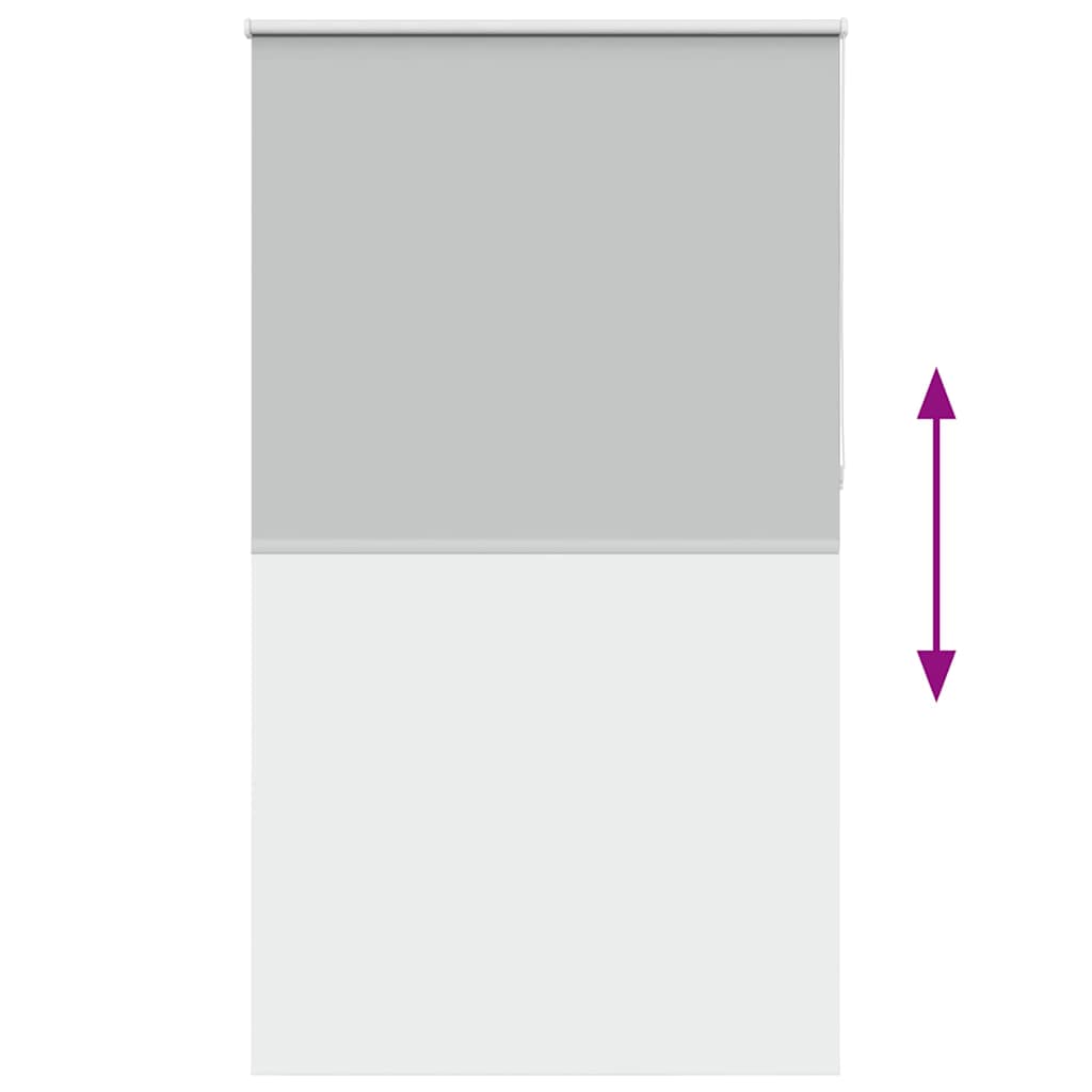 vidaXL Verdunkelungsrollo Hellgrau 135x210cm Stoffbreite 131,6cm