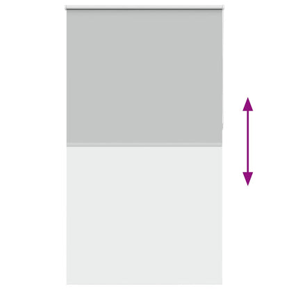vidaXL Verdunkelungsrollo Hellgrau 140x210cm Stoffbreite 136,6cm