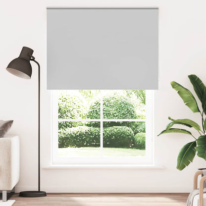 vidaXL Verdunkelungsrollo Hellgrau 145x210cm Stoffbreite 141,6cm