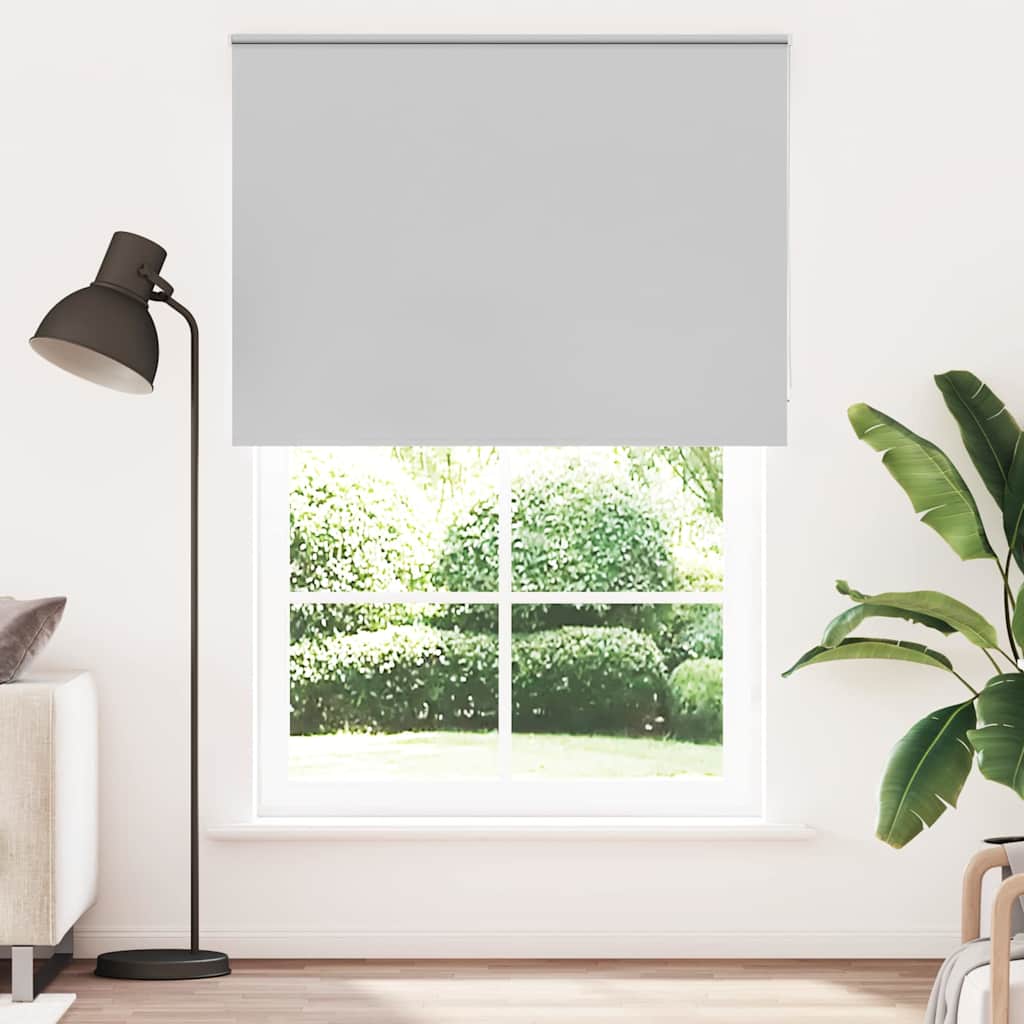 vidaXL Verdunkelungsrollo Hellgrau 150x210cm Stoffbreite 146,6cm