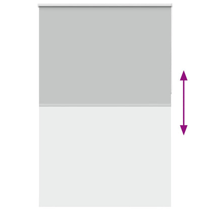 vidaXL Verdunkelungsrollo Hellgrau 150x210cm Stoffbreite 146,6cm