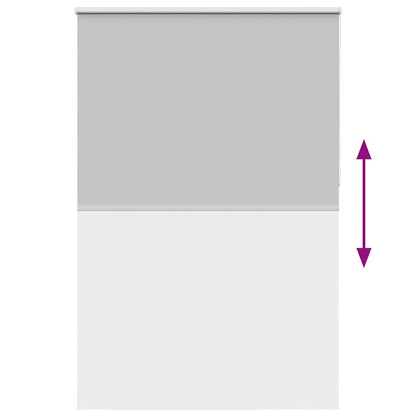 vidaXL Verdunkelungsrollo Hellgrau 160x210cm Stoffbreite 156,6cm