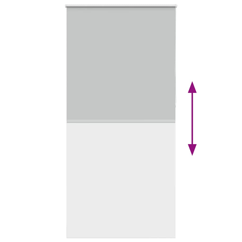 vidaXL Verdunkelungsrollo Hellgrau 90x230 cm Stoffbreite 85,7 cm