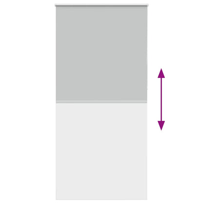 vidaXL Verdunkelungsrollo Hellgrau 105x230cm Stoffbreite 100,7cm
