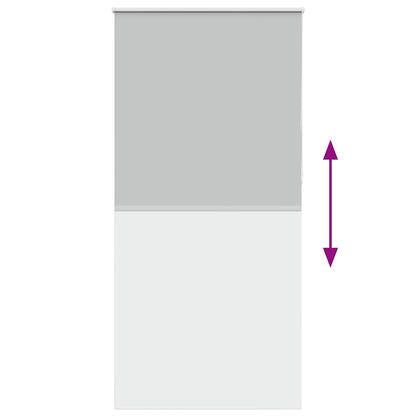 vidaXL Verdunkelungsrollo Hellgrau 115x230cm Stoffbreite 110,7cm