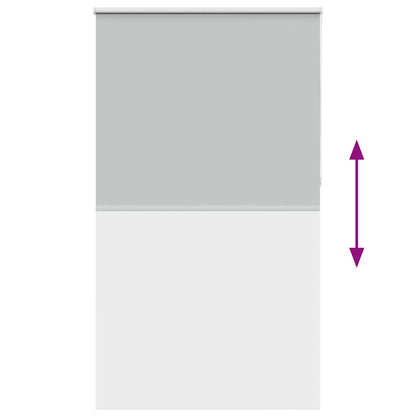 vidaXL Verdunkelungsrollo Hellgrau 120x230cm Stoffbreite 116,6cm