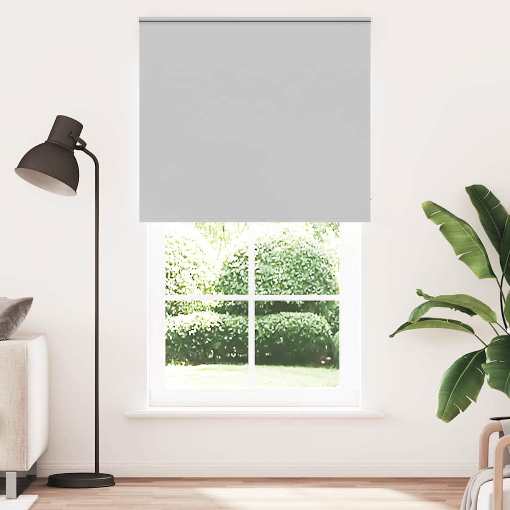 vidaXL Verdunkelungsrollo Hellgrau 130x230cm Stoffbreite 126,6cm