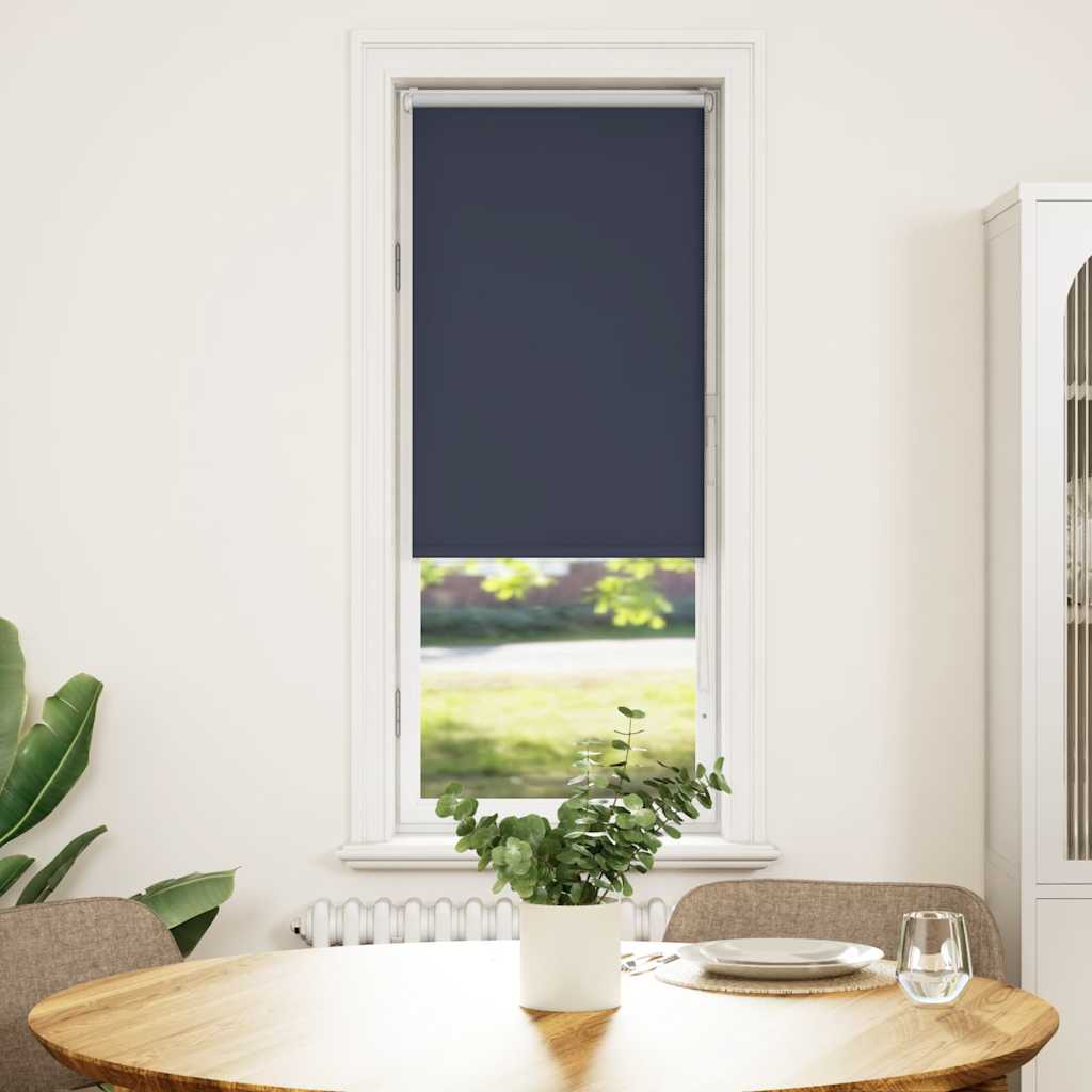 vidaXL Verdunkelungsrollo Marineblau 40x130cm Stoffbreite 35,7 cm