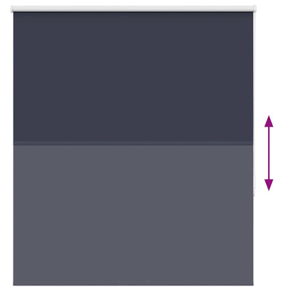 vidaXL Verdunkelungsrollo Marineblau 130x130 cm Stoffbreite 126,6 cm