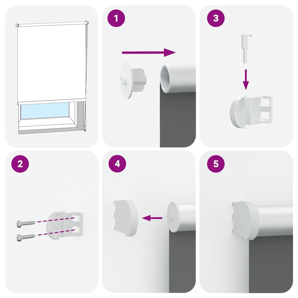 vidaXL Verdunkelungsrollo Marineblau 150x130 cm Stoffbreite 146,6 cm
