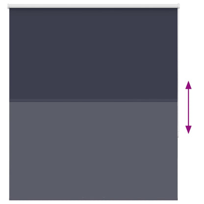 vidaXL Verdunkelungsrollo Marineblau 125x150 cm Stoffbreite 121,6 cm