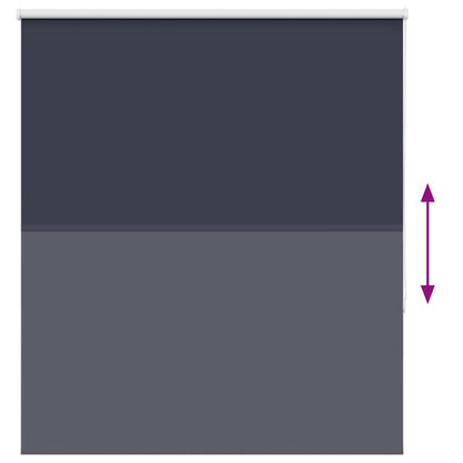 vidaXL Verdunkelungsrollo Marineblau 130x175 cm Stoffbreite 126,6 cm