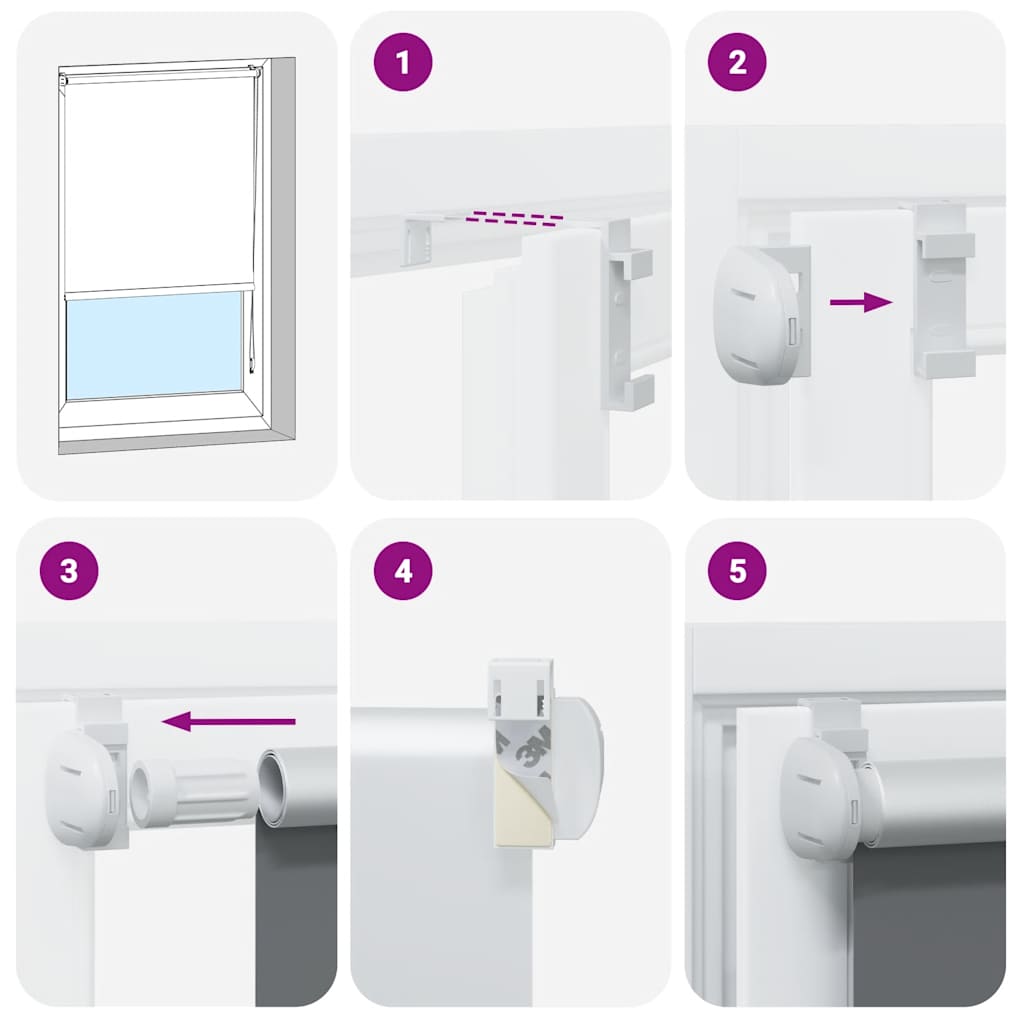 vidaXL Verdunkelungsrollo Marineblau 40x230cm Stoffbreite 35,7 cm